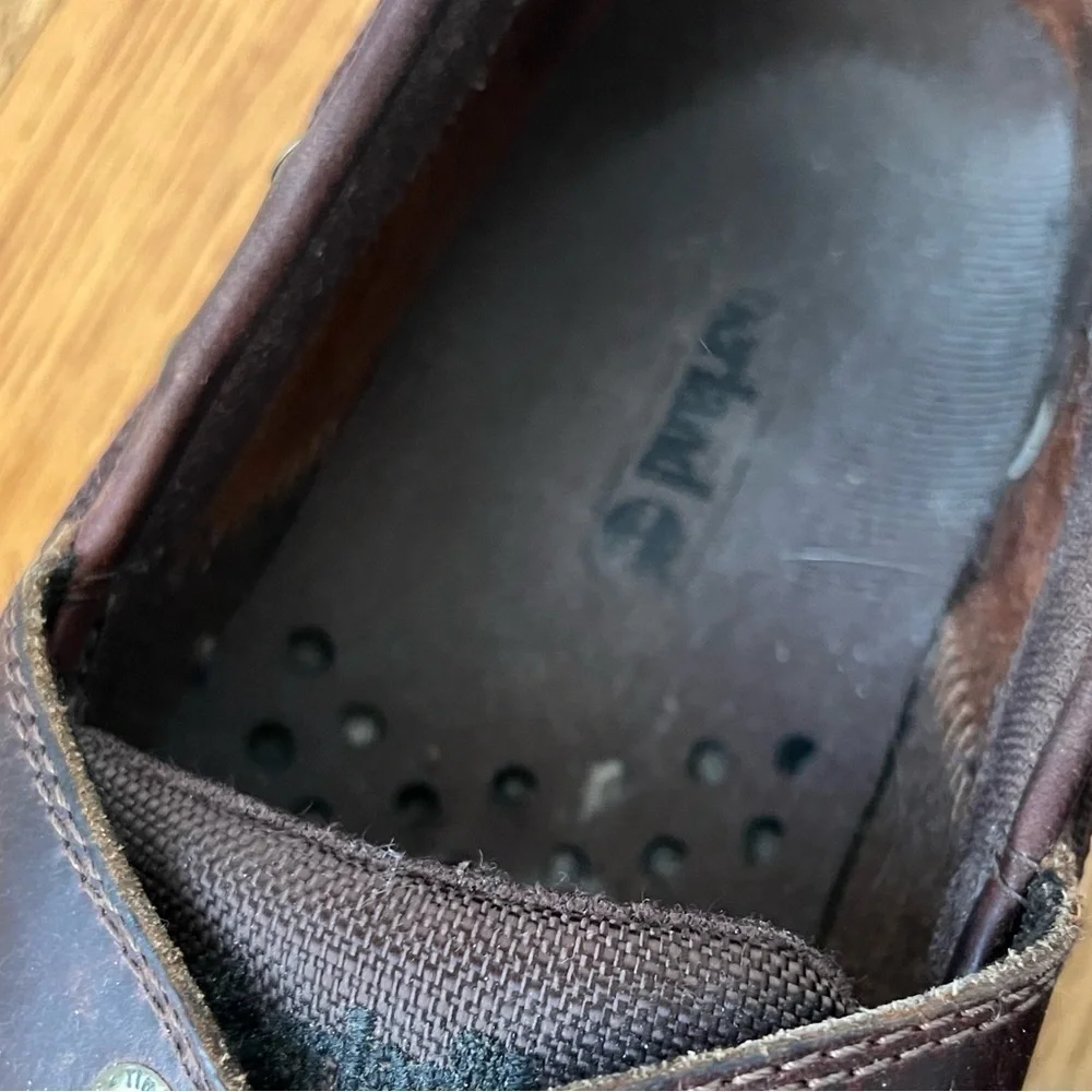 Timberland Men’s Brown Leather Lace-Up Dress Shoes Loafers Size 10.5